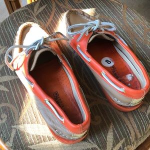 Sperry tan/orange Leather shoes